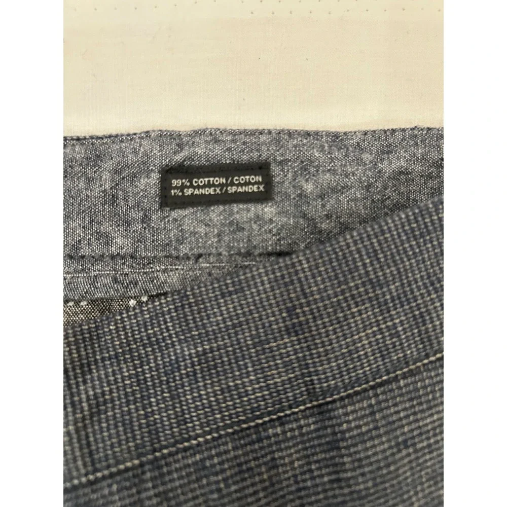 Grayers Chino Men's Cotton Blend Straight Leg Gray Tweed Flat Front Pants Sz 38